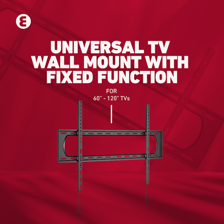 Ellies Solid series Fixed Heavy Duty Tv Wall Mount For 60" - 120" TVs 11