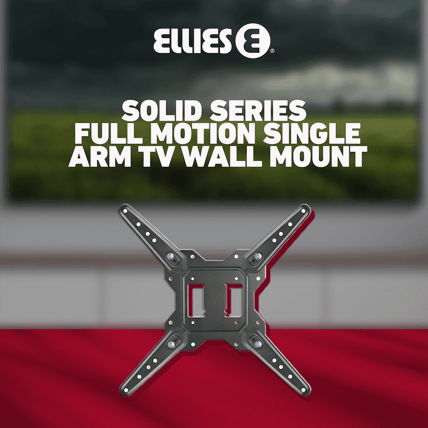 Ellies Solid series Full Motion Single Arm Tv Wall Mount For 23" - 55" TVs 28