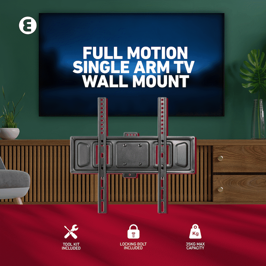 Ellies Solid series Full Motion Single Arm Mount 32"-65"TVs 23