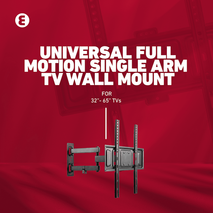 Ellies Solid series Full Motion Single Arm Mount 32"-65"TVs 24