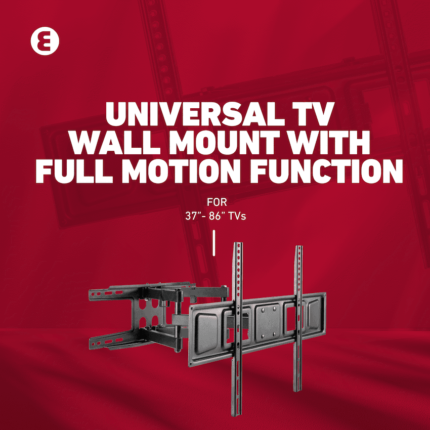 Ellies Solid series Full Motion Double Arm Mount 37"-86"TVs 18