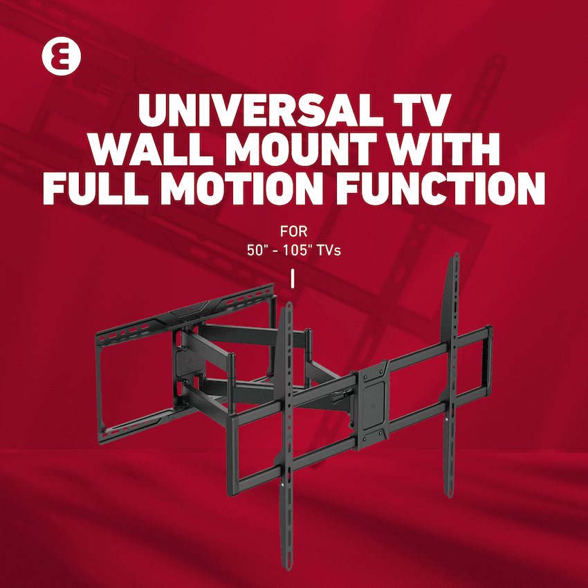Ellies Solid Series Heavy Duty Full Motion TV Wall Mount 50" -105" 15