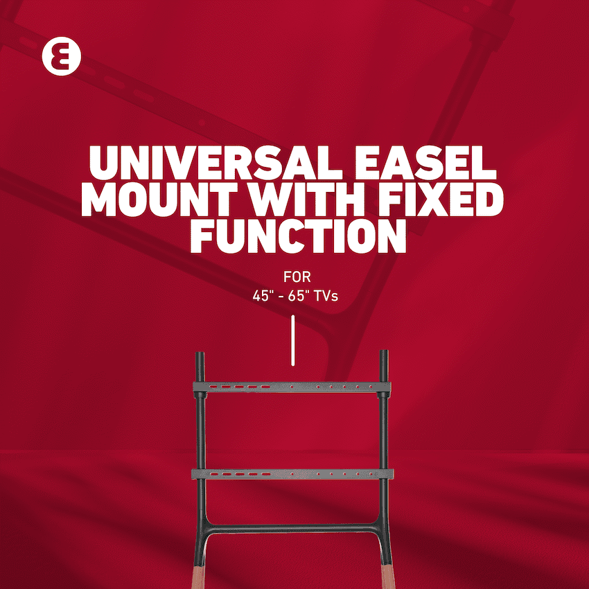 Ellies Solid series Fixed Easel TV Stand 45" - 70" 11