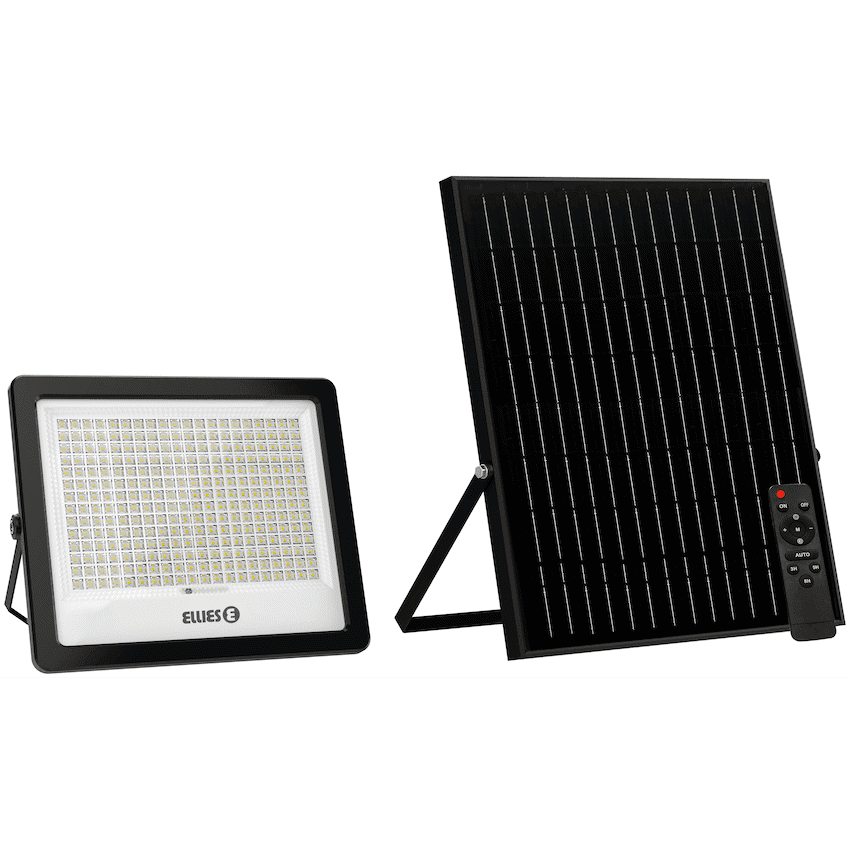 Ellies Nebula Series 300W Solar Flood Light  with 3CCT -BK