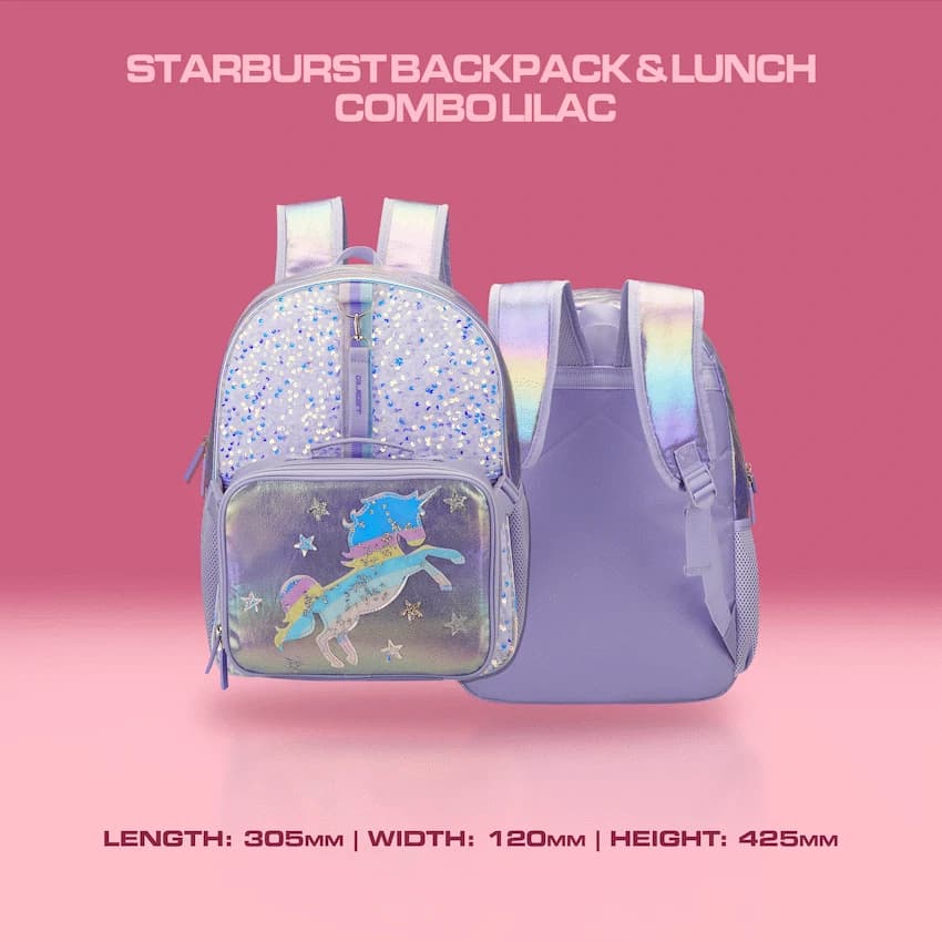 Quest Starburst Backpack & Lunch Combo Lilac 6