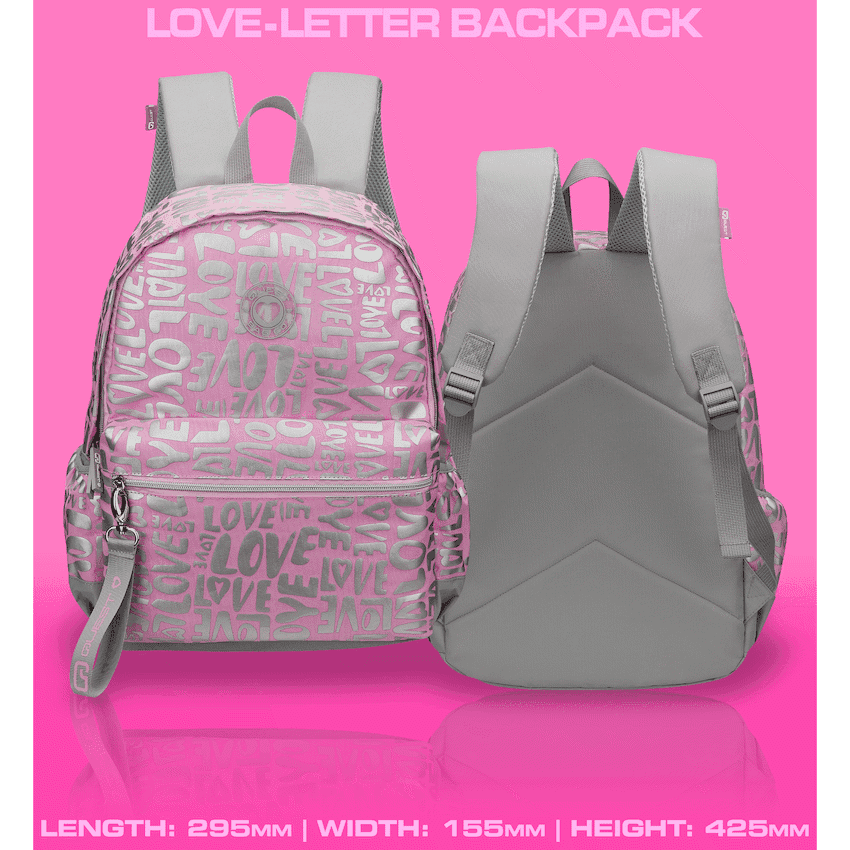 Quest Love-letter Backpack Pink 5