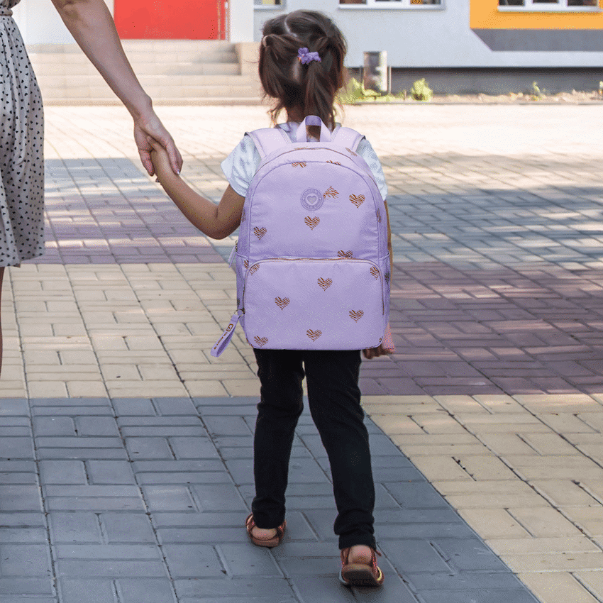 Quest Silky Heart Backpack Lilac 5