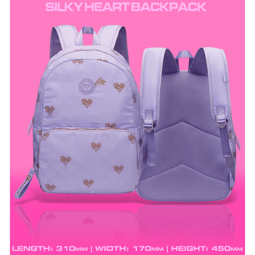 Quest Silky Heart Backpack Lilac 6