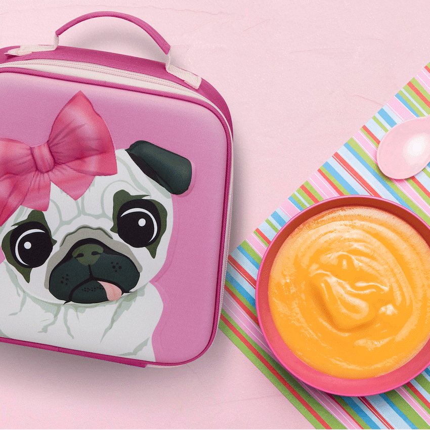 Quest Pug 3D EVA Lunch Bag - Pink 5