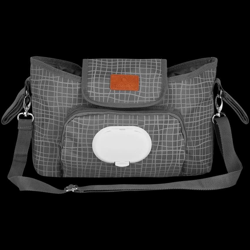 Totes Babe Wavy Series Stroller Caddy Grey 3