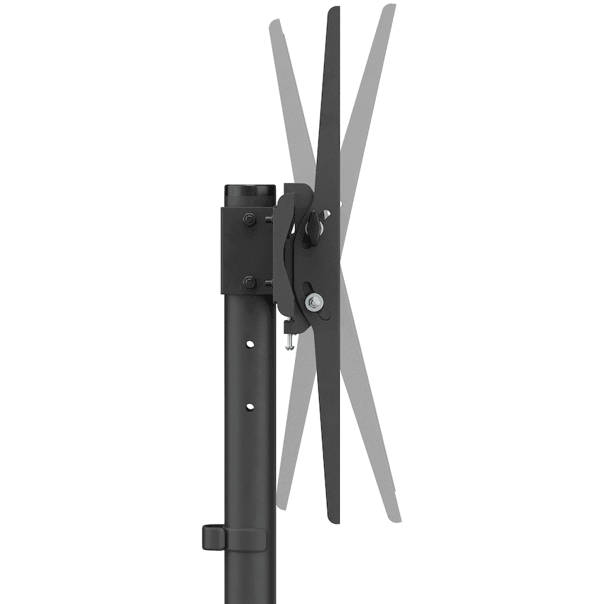Volkano Steel series Fixed Trolley TV Bracket  32" - 55" TVs 4