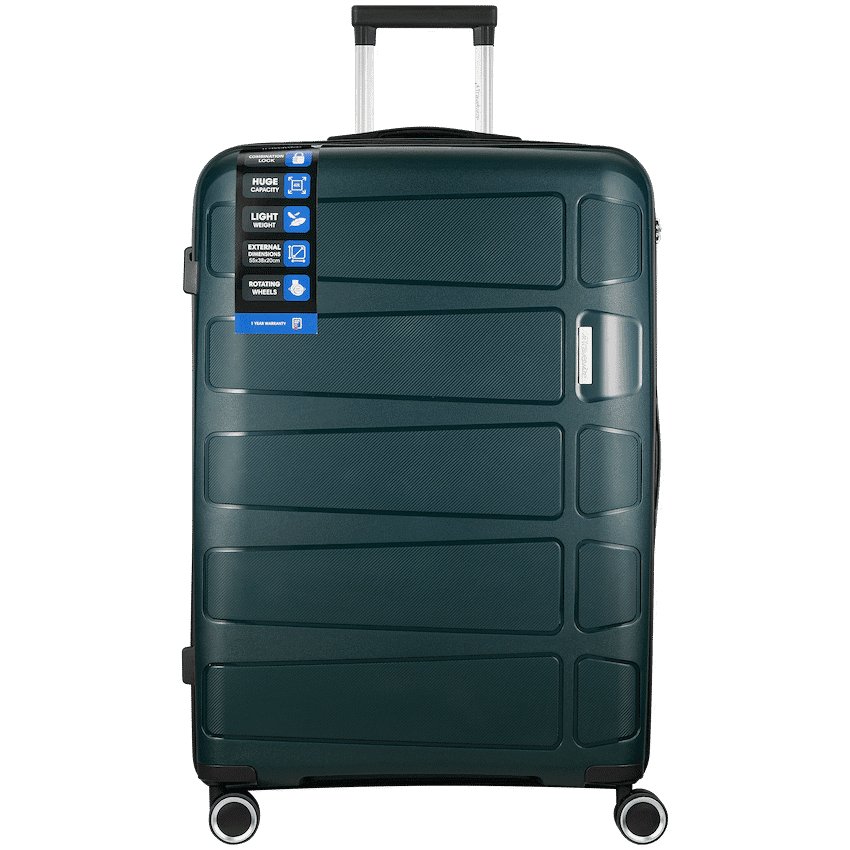 Travelwize Tourer PP 75cm 4-wheel Spinner Luggage Petrol 1