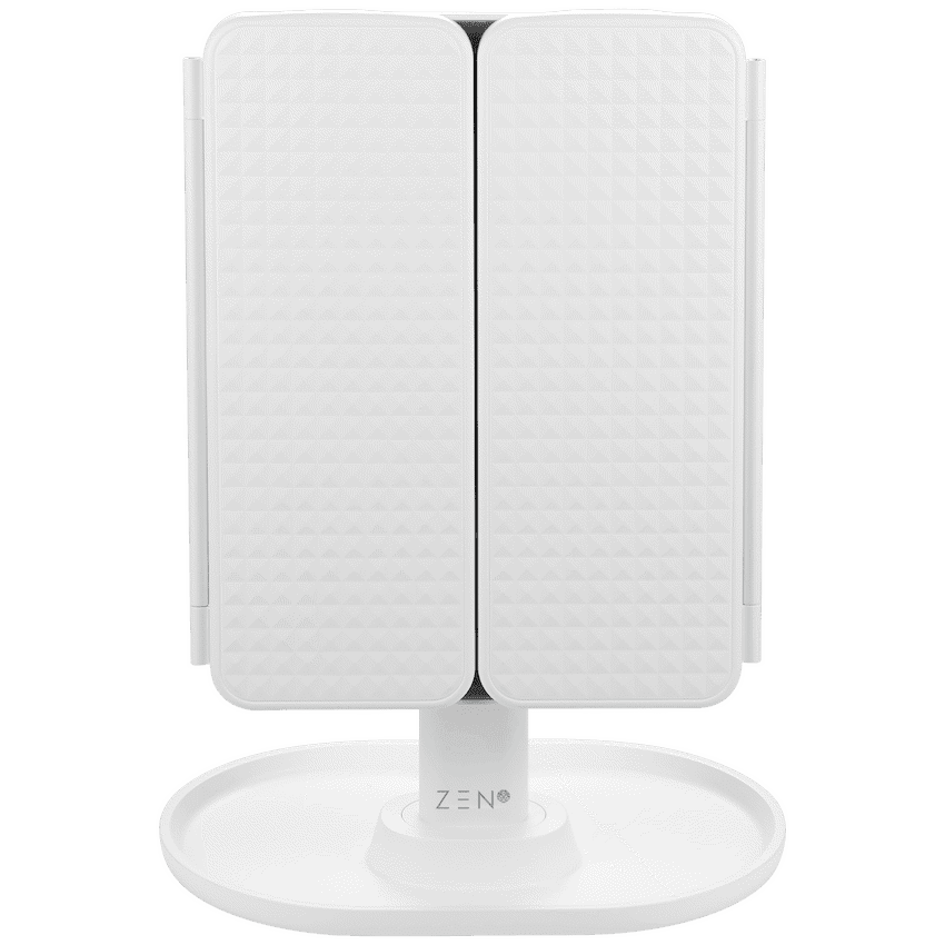 ZEN Selene Series Detachable Trifold Makeup Mirror - White 2