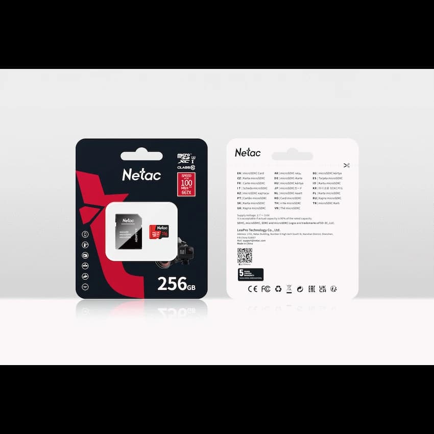 NETAC PRO 256GB MICRO SD AND ADAPTOR 3