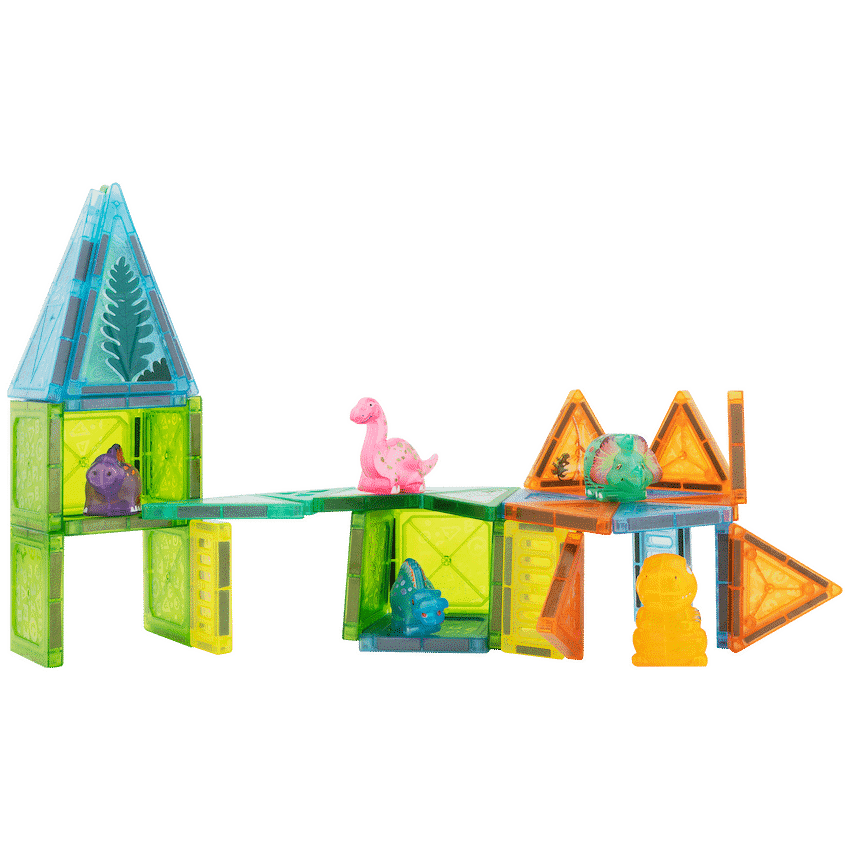 Edu-matic Mini-Mags 44pc Dinosaurs Magnetic Tiles 1