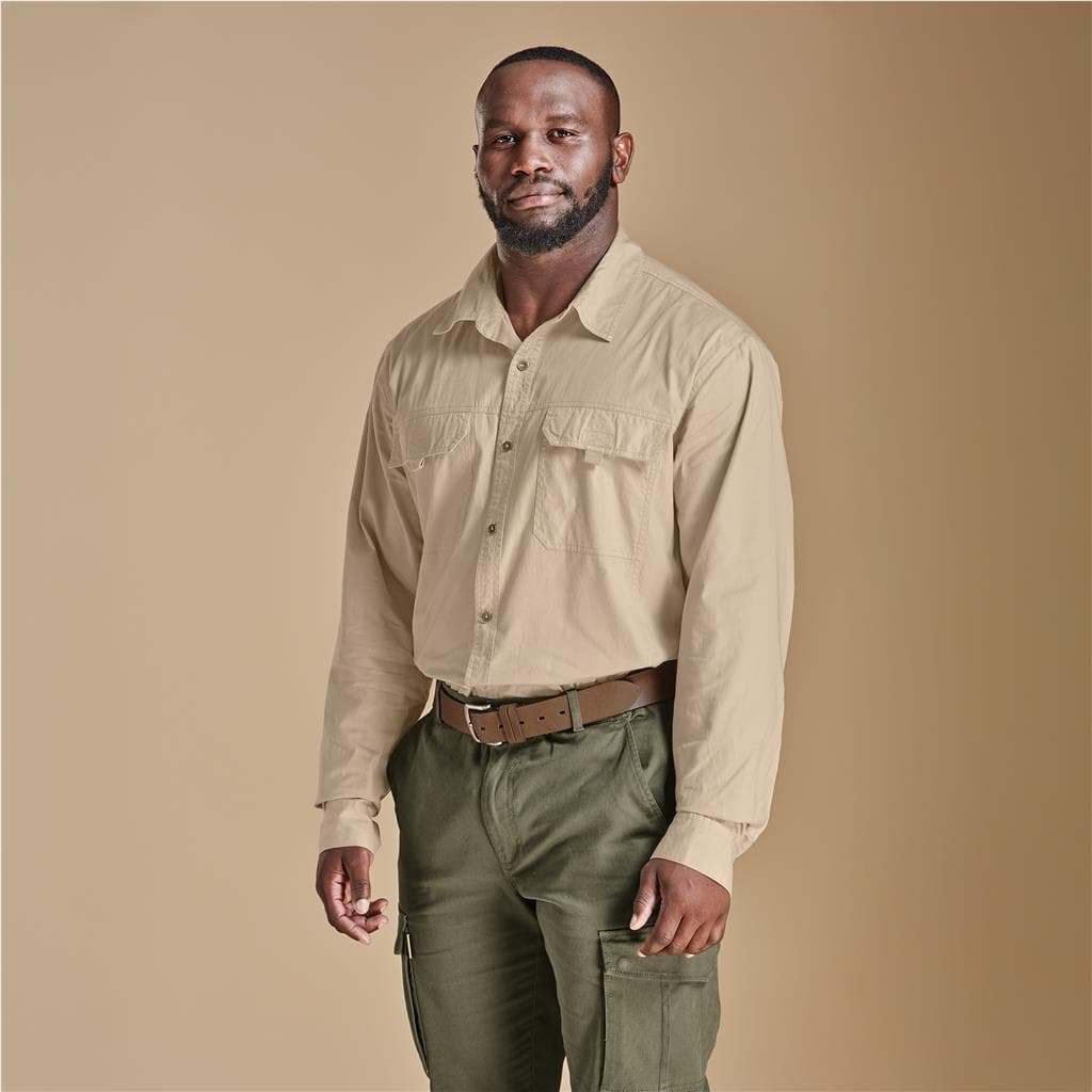Mens Long Sleeve Mawenzi Twill Shirt 6