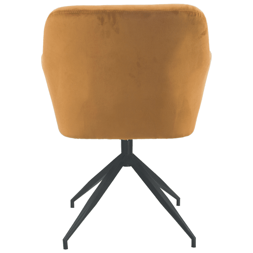 Everfurn Plush Swivel Casual Chair Burnt Orange - Single 4