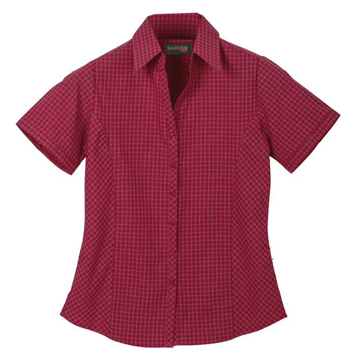 Pioneer Check Blouse Short Sleeve Ladies 2