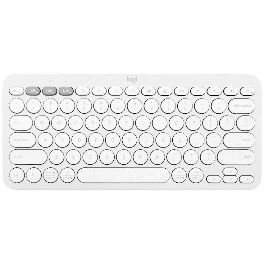 Logitech(R) Pebble Keys 2 K380s - Tonal White