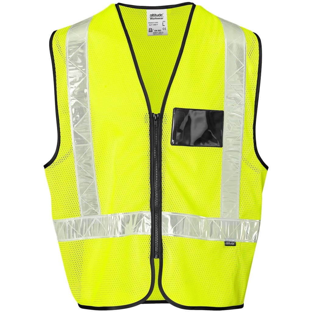 Airport Hi-Viz Reflective Full Zip Vest 4