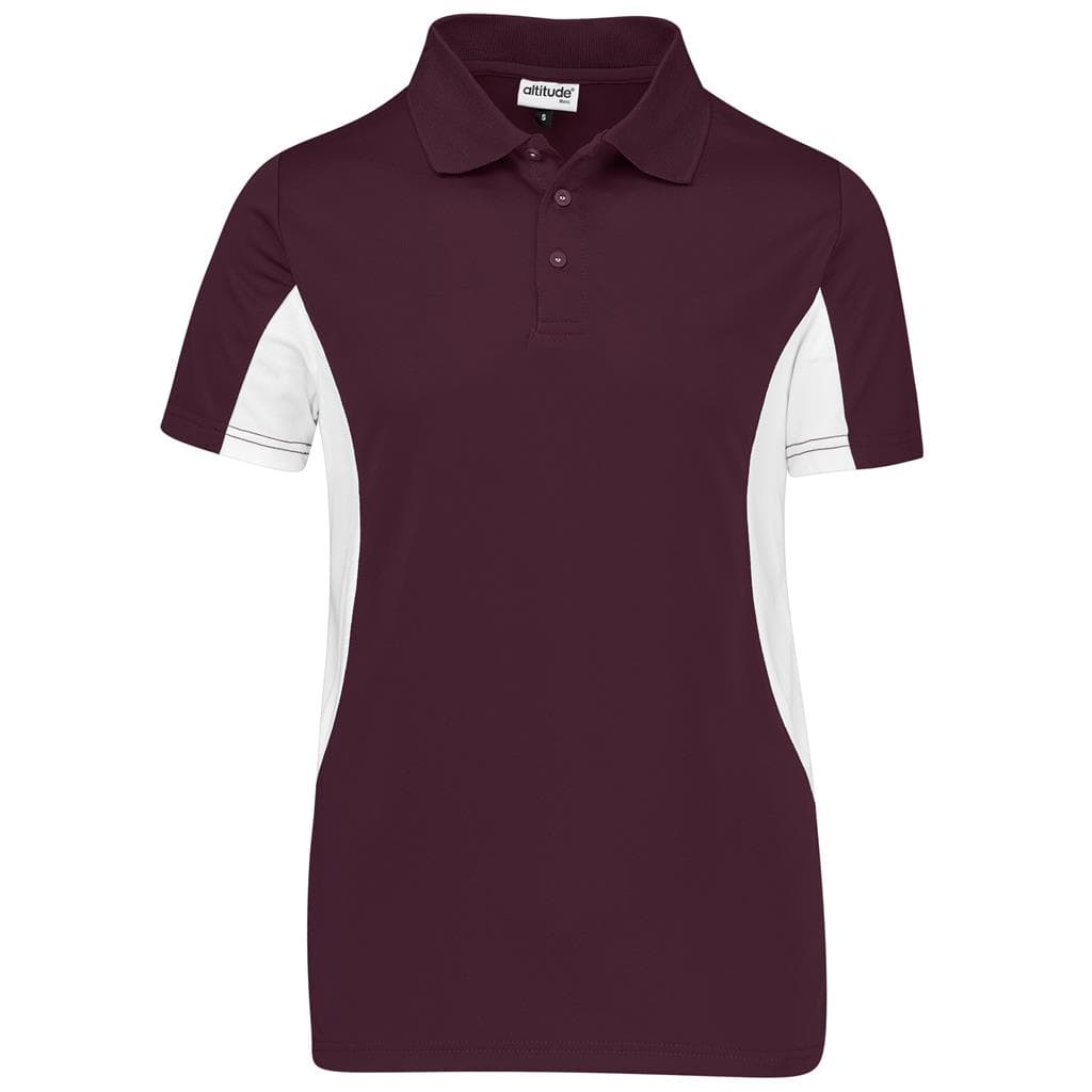 Kids Championship Golf Shirt - Maroon 1
