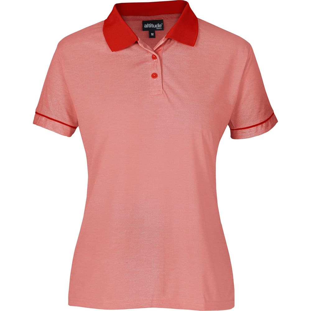 Ladies Verge Golf Shirt - Red 1