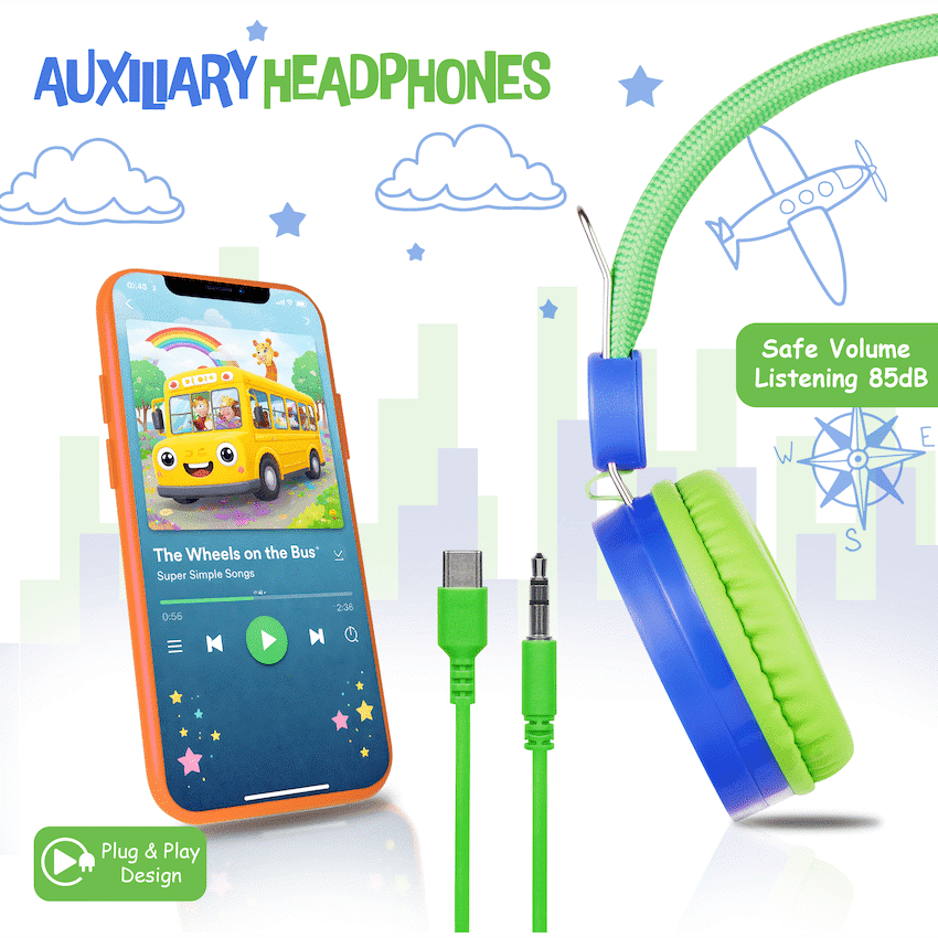 Amplify Kids Adventure Auxiliary Headphone 4