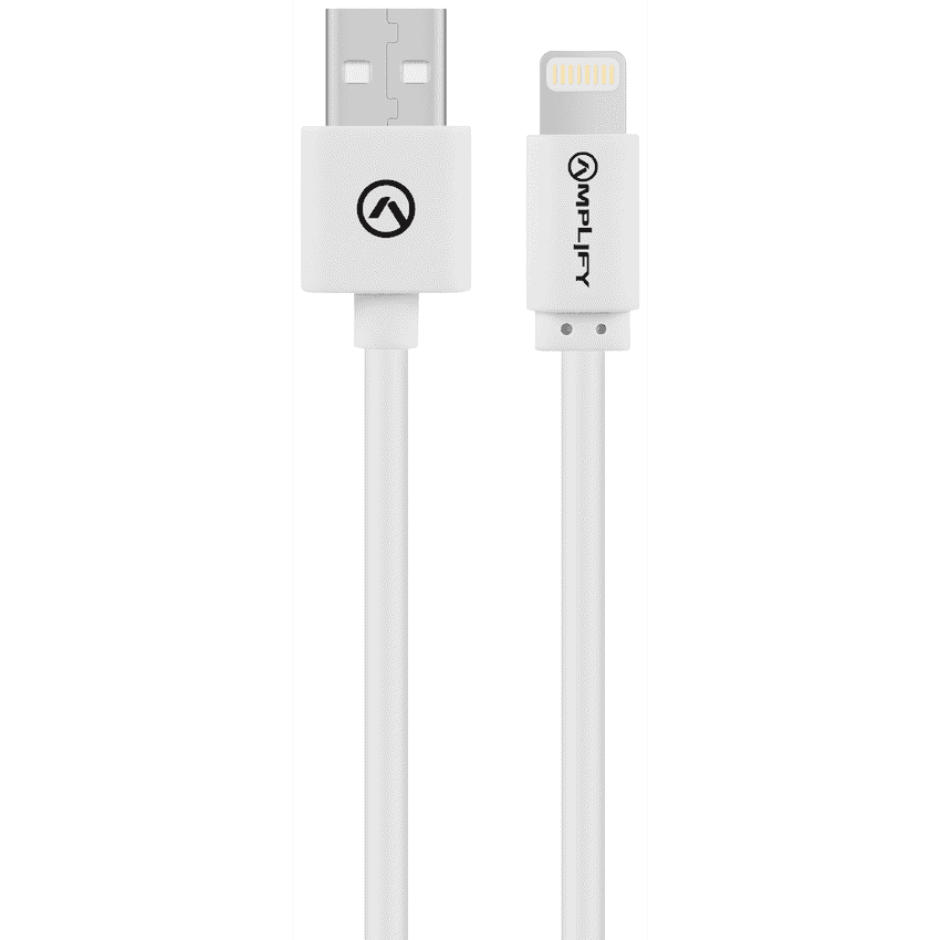 Amplify Lightning Charging Cable for iPhone & iPad - White 5
