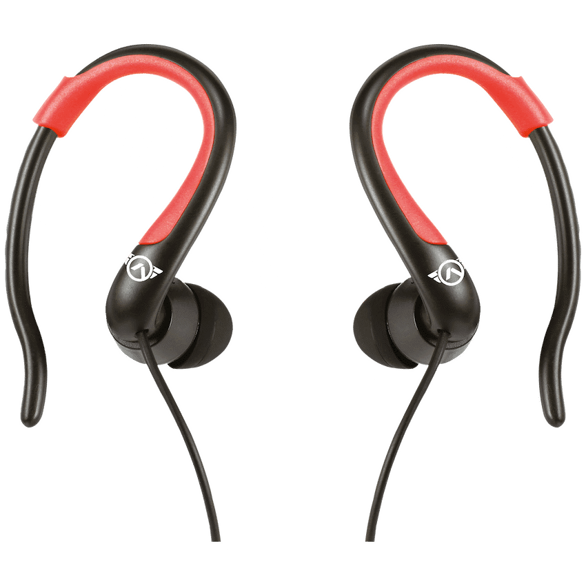 Amplify Sport Rapid Series Earbuds with Pouch - Black/Red