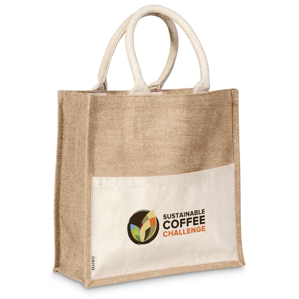 Okiyo Kachi Jute & Cotton Tote 2