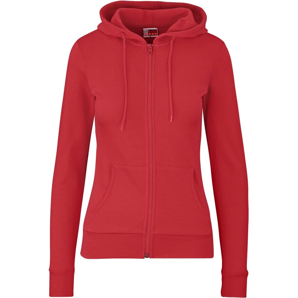 Ladies Bravo Hooded Sweater - Red 1