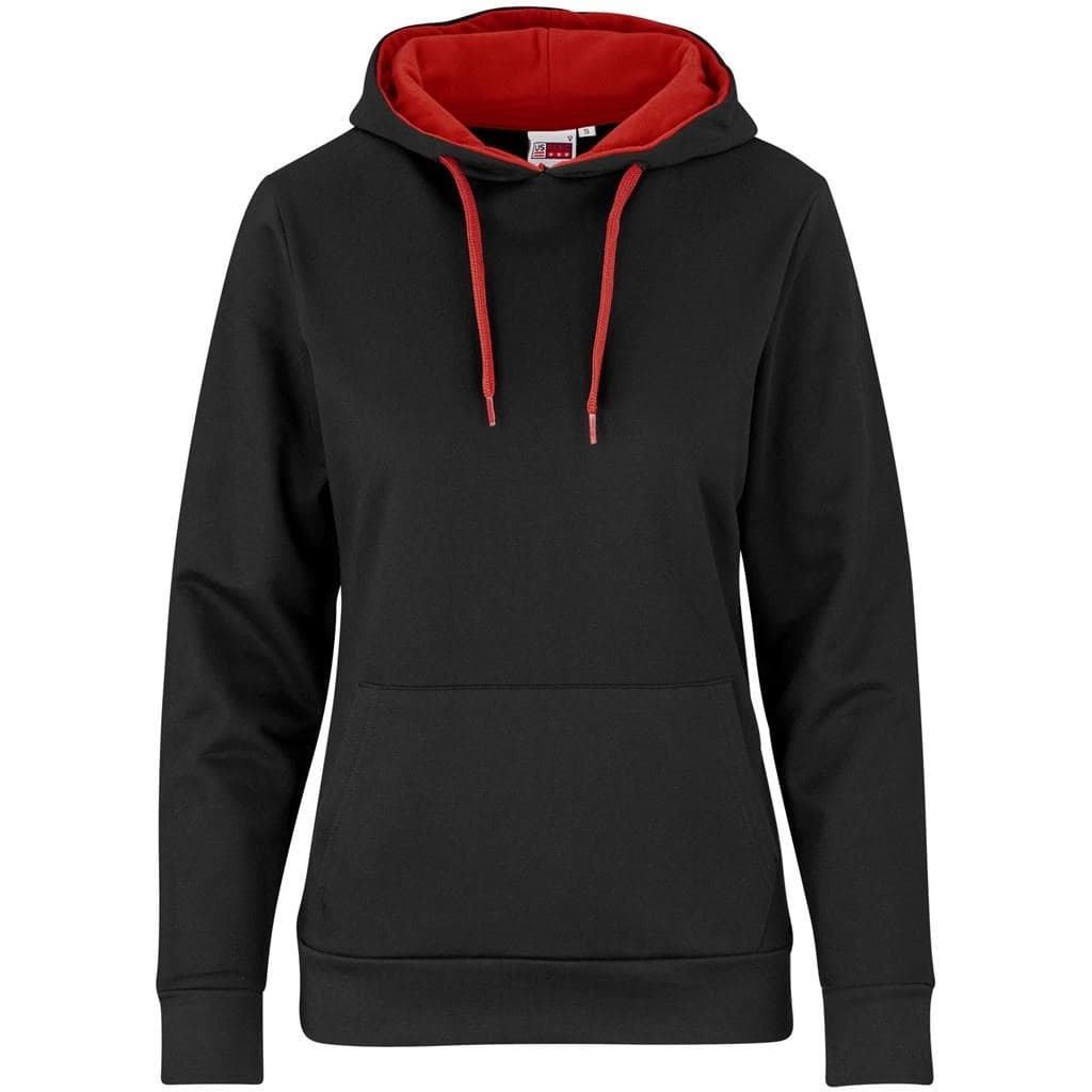 Ladies Solo Hooded Sweater - Red 1
