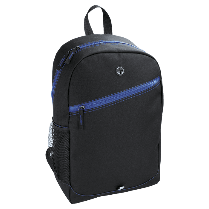 Backpack With Contrast Colour Diagonal Zip 2