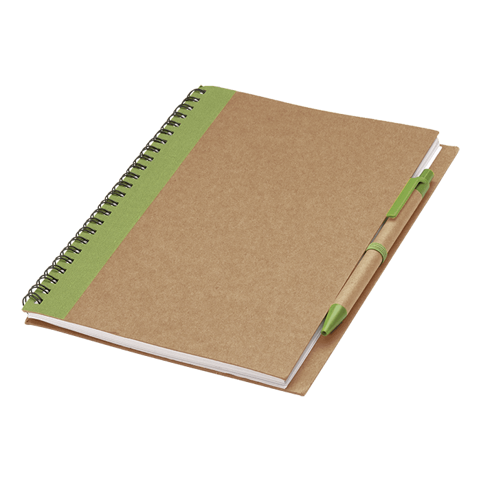 Colour Accented Spiral Notebook with Pen 2