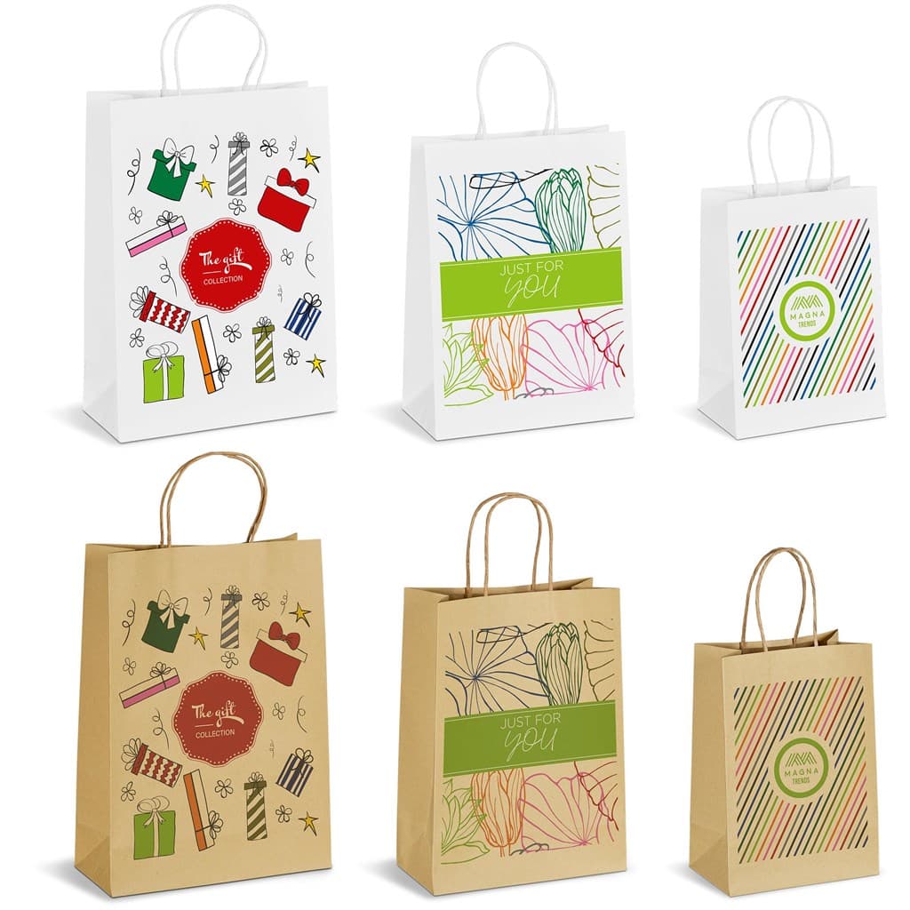 Sample Pack - Branded Digital Print Paper Gift Bags 7