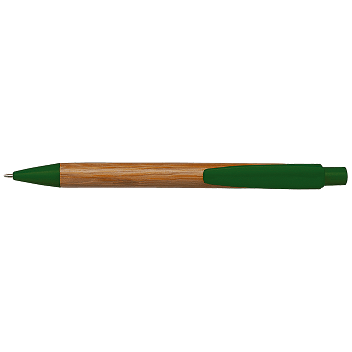 Bamboo Ballpoint Pen with Plastic Trims 3