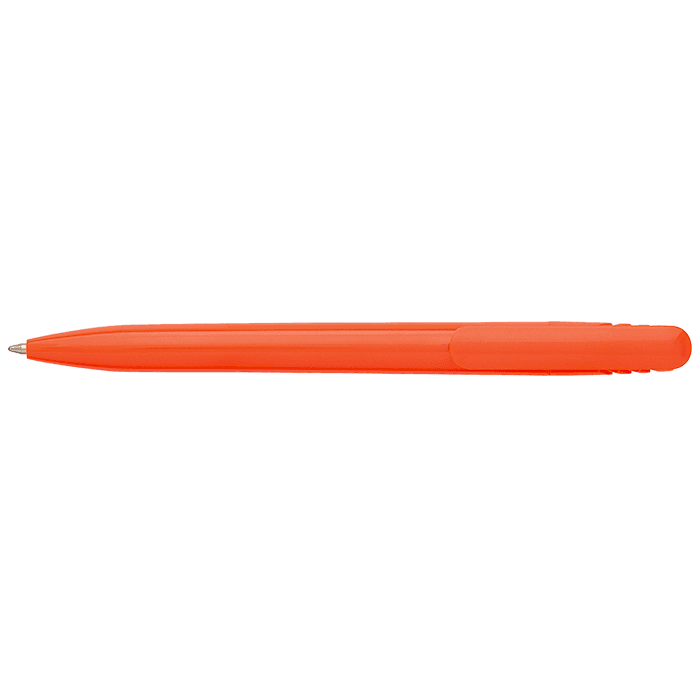 Solid Colour Ballpoint Pen with Matching Coloured Clip
