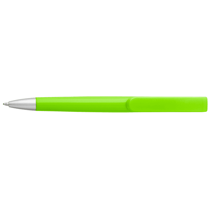 Rounded Clip Ballpoint Pen With Coloured Barrel 2