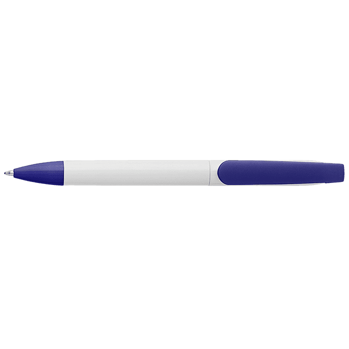Twist Action Ballpoint Pen With White Barrel