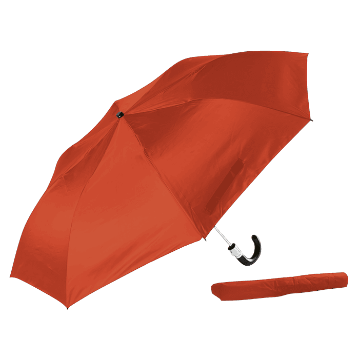 Gents Compact With Leather Handle