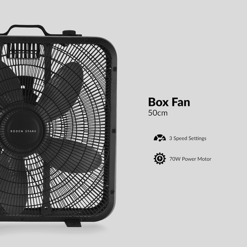 Boden Stark 50cm Box Fan - Black 5