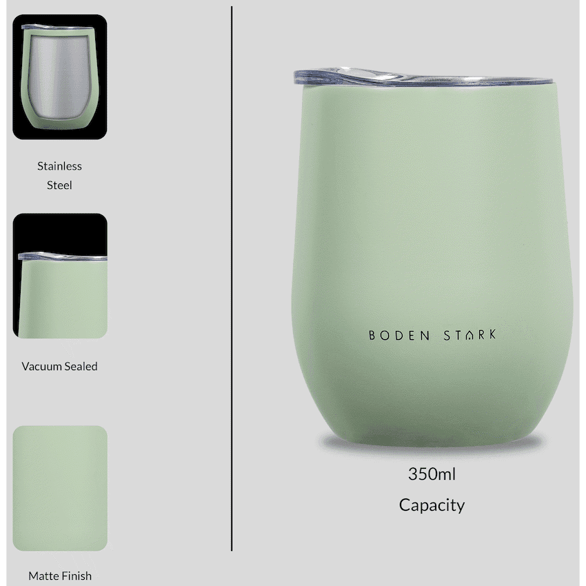 Boden Stark Tumbler 350ml Green 4