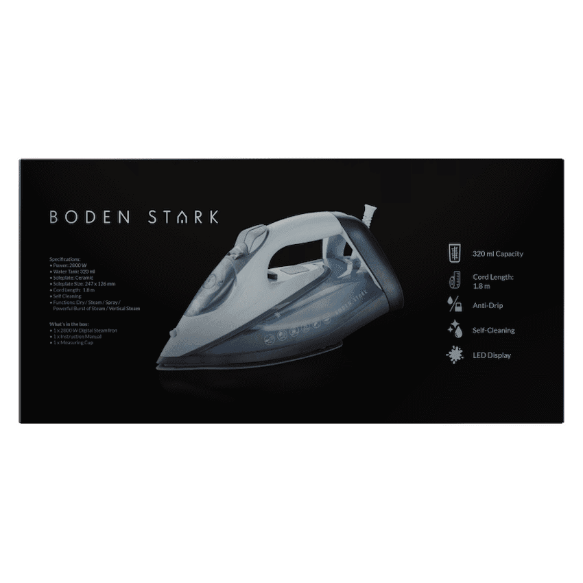 Boden Stark 2800w Digital Steam Iron 2