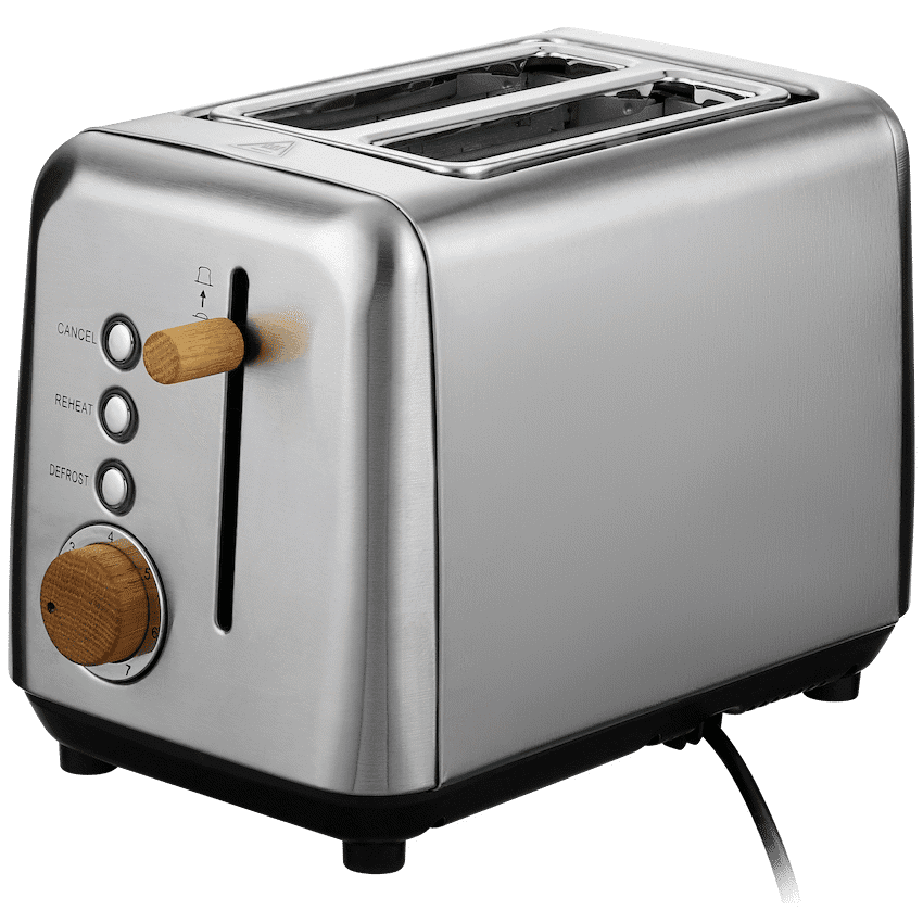 Boden Stark Anson Collection 2-Slice Stainless Steel Toaster