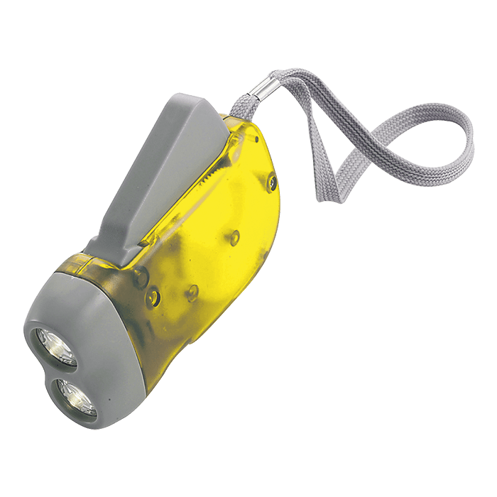Dynamo Torch with 2 LED Lights