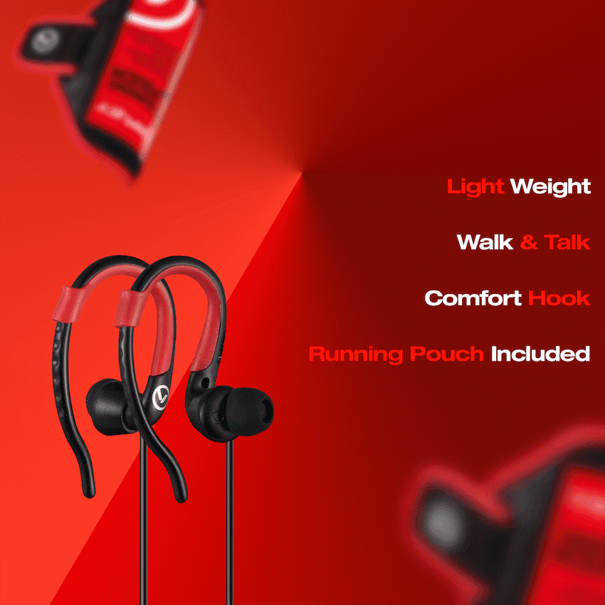 Amplify 2-IN-1 Bundle Jogger series earphones with pouch 4