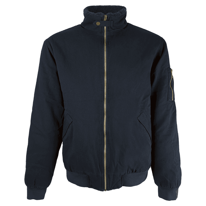 Cotton Bomber Sherpa-lined Jacket Mens 2