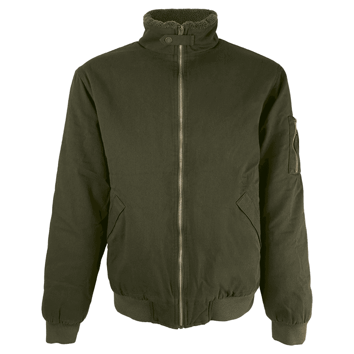 Cotton Bomber Sherpa-lined Jacket Mens 3