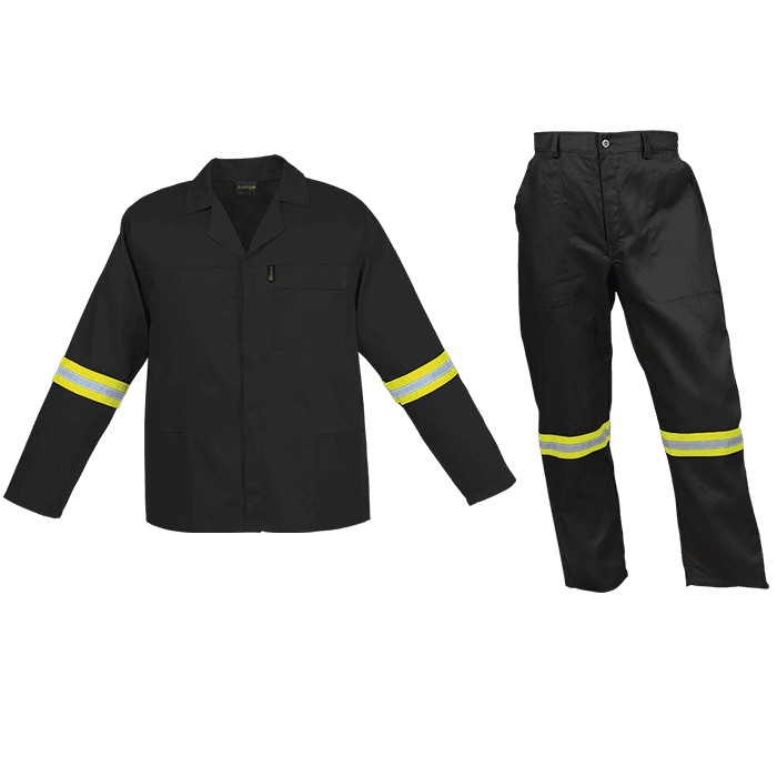 Barron Budget Poly Cotton Conti Suit with Reflective 4