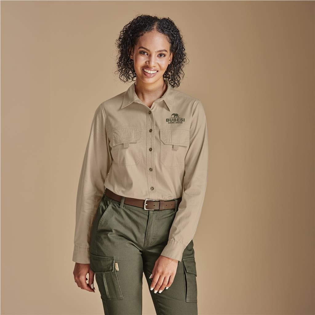 Ladies Long Sleeve Mawenzi Twill Shirt